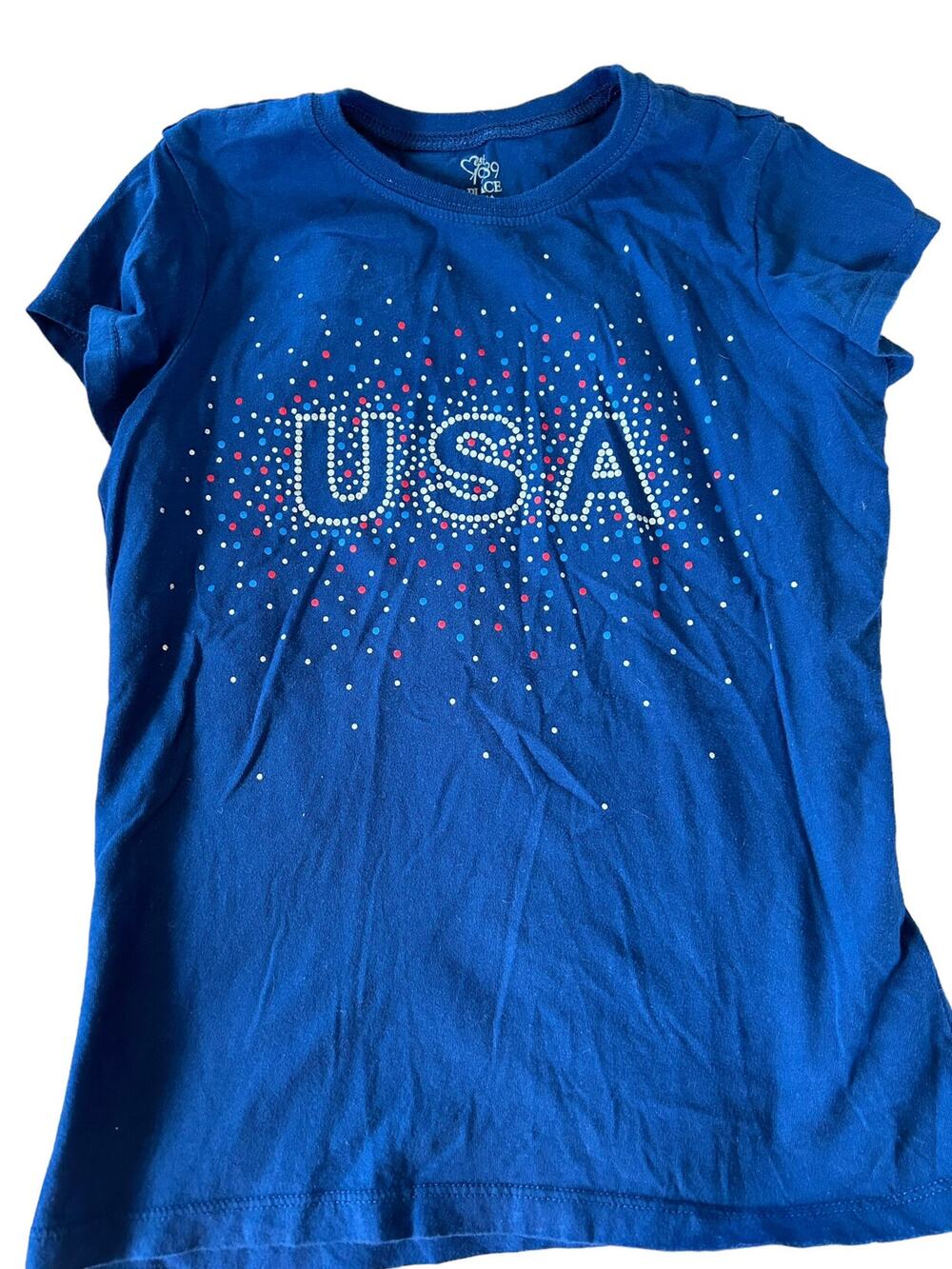 Children's Place Blue USA Shirt size 7/8